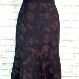 J. Jill Wool Blend Expreso Maxi Skirt